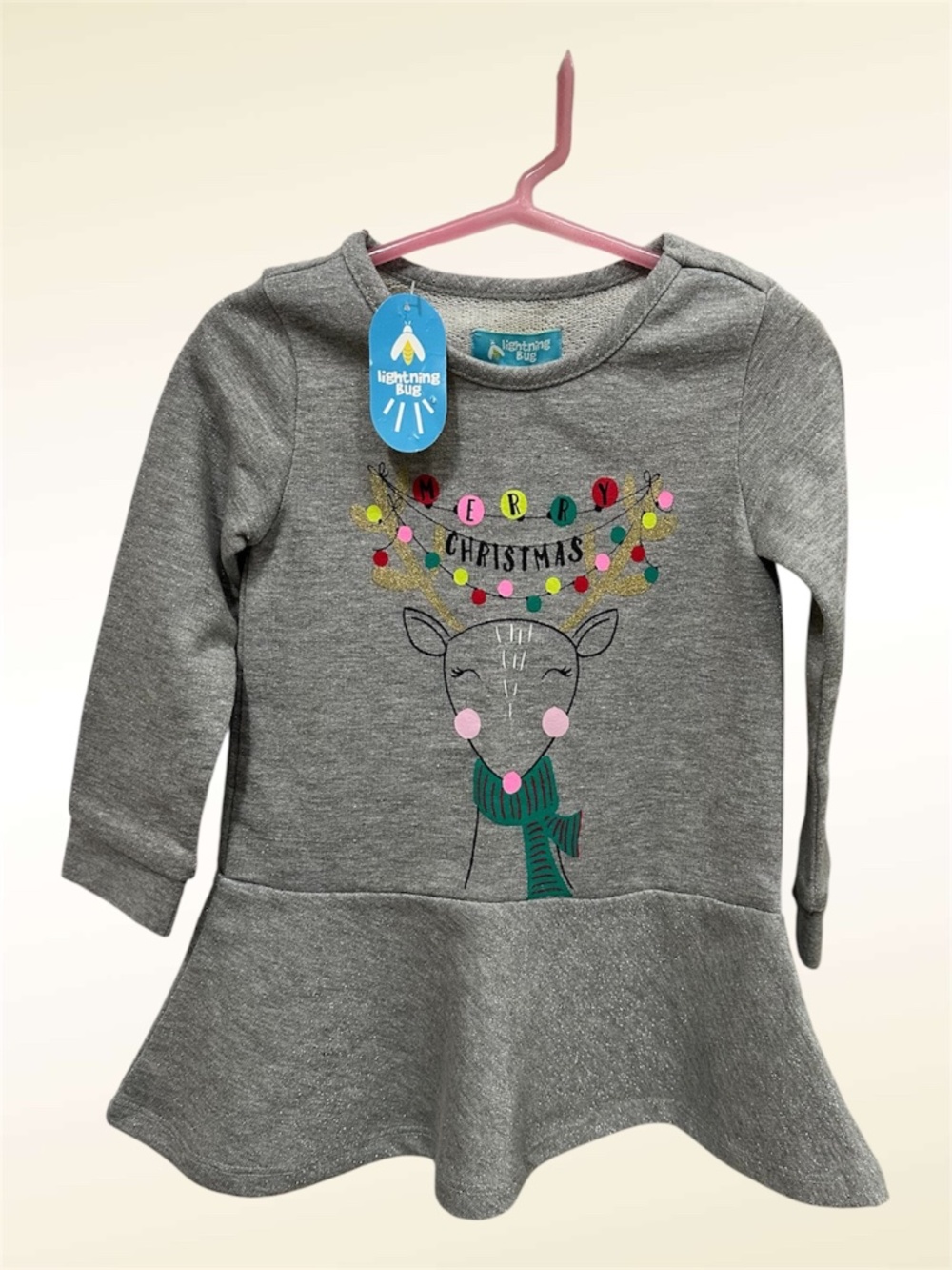 Lightning Bug Christmas Dress size 2T